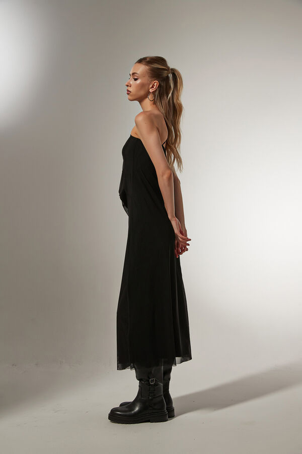VESTIDO MANDINA NEGRO image number null