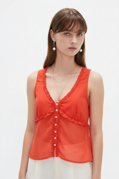 MUSCULOSA SALEN 70809 ROJO ANARANJADO image number null
