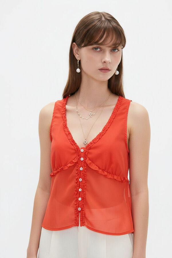 MUSCULOSA SALEN 70809 ROJO ANARANJADO image number null