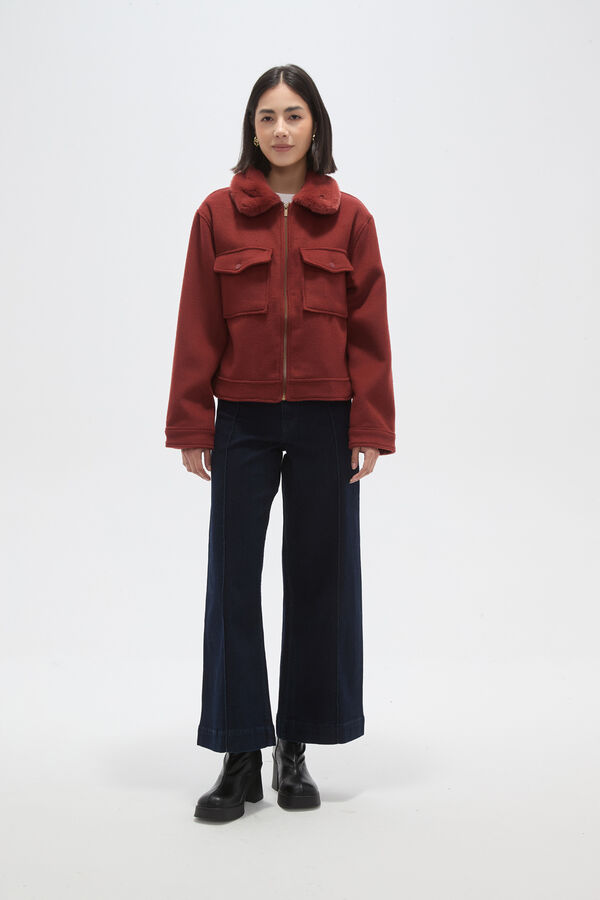 CHAQUETA KORYN LADRILLO image number null