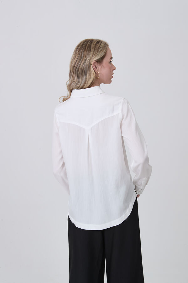 CAMISA NETER MARFIL  / OFF WHITE image number null