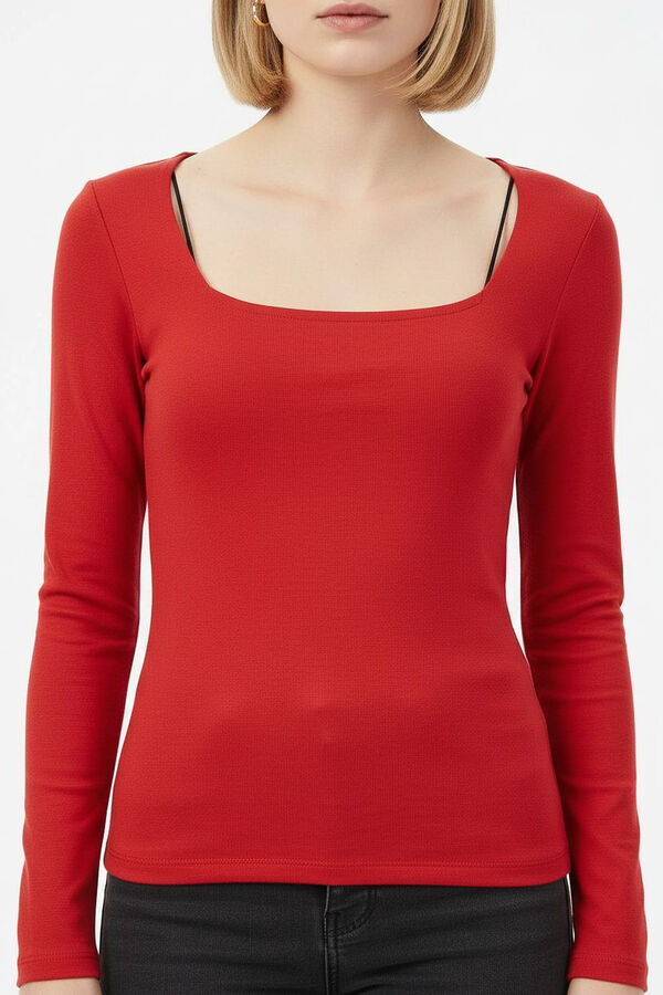 REMERA ELANDA CEREZA image number null