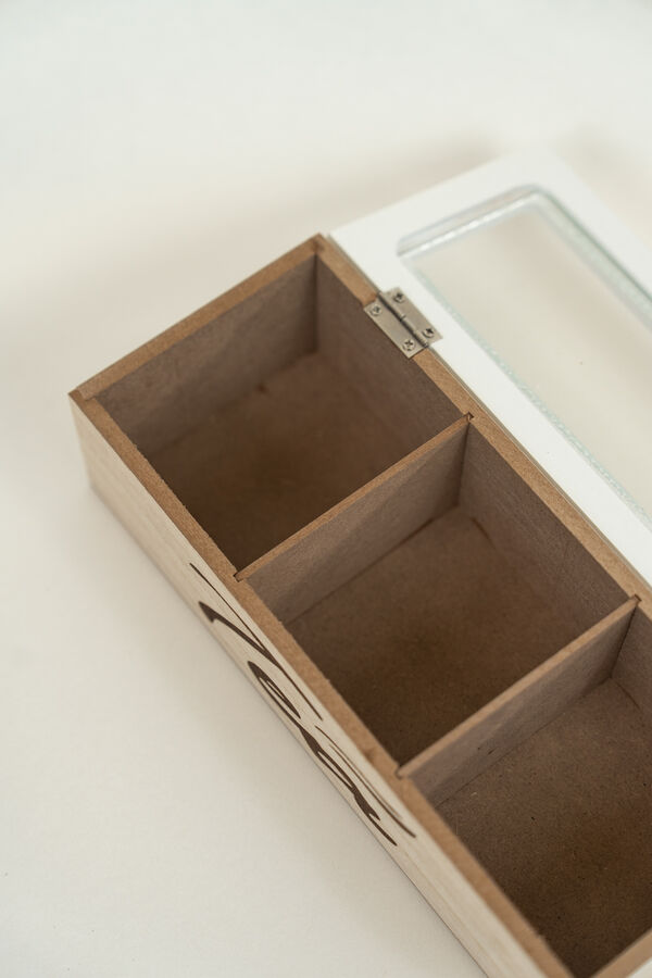 Caja para T&eacute; Tea, 3 separadores COLOR UNICO image number null
