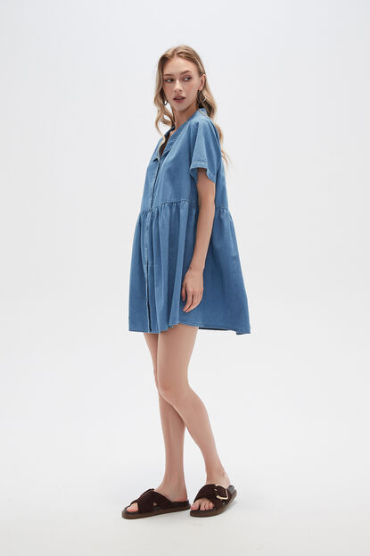 VESTIDO CRYPTO CELESTE image number null