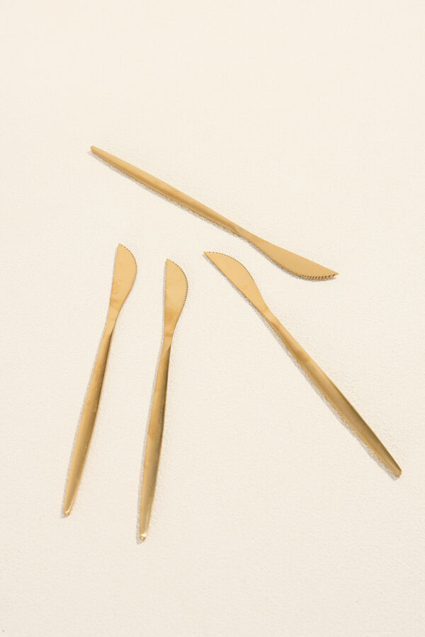 Cuchillo Fiordo, Set 4 un. Dorado COLOR UNICO image number null