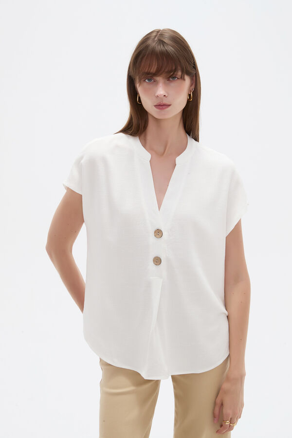 BLUSA LIMBANI 70607 MARFIL  / OFF WHITE image number null