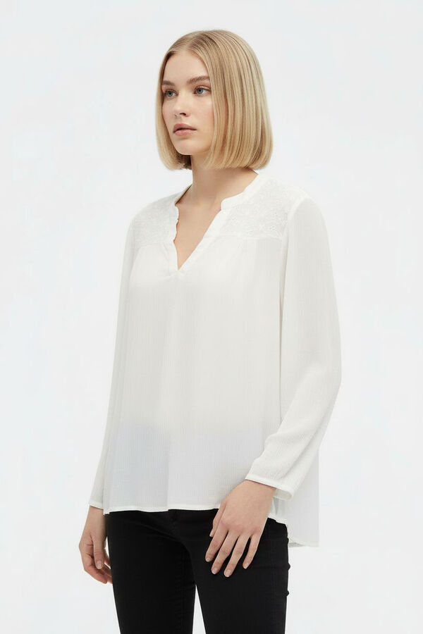 BLUSA BURSAS 70607 MARFIL  / OFF WHITE image number null