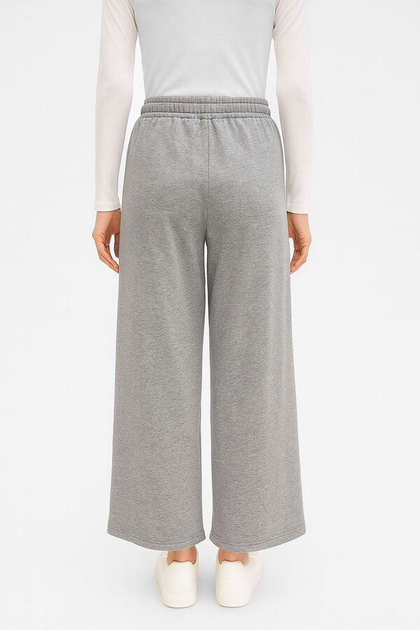 PANTALON DEPORTIVO LISTO GRIS MELANGE image number null