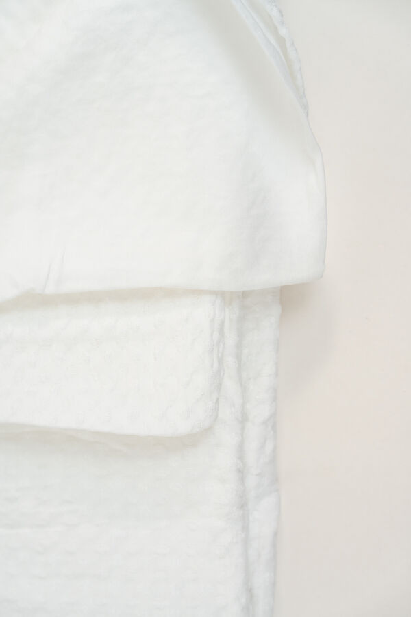 Funda  N&oacute;rdica 1 plaza Microfibra WASHED BLANCO image number null