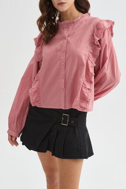 CAMISA TARELI 70607 ROSA OSCURO image number null