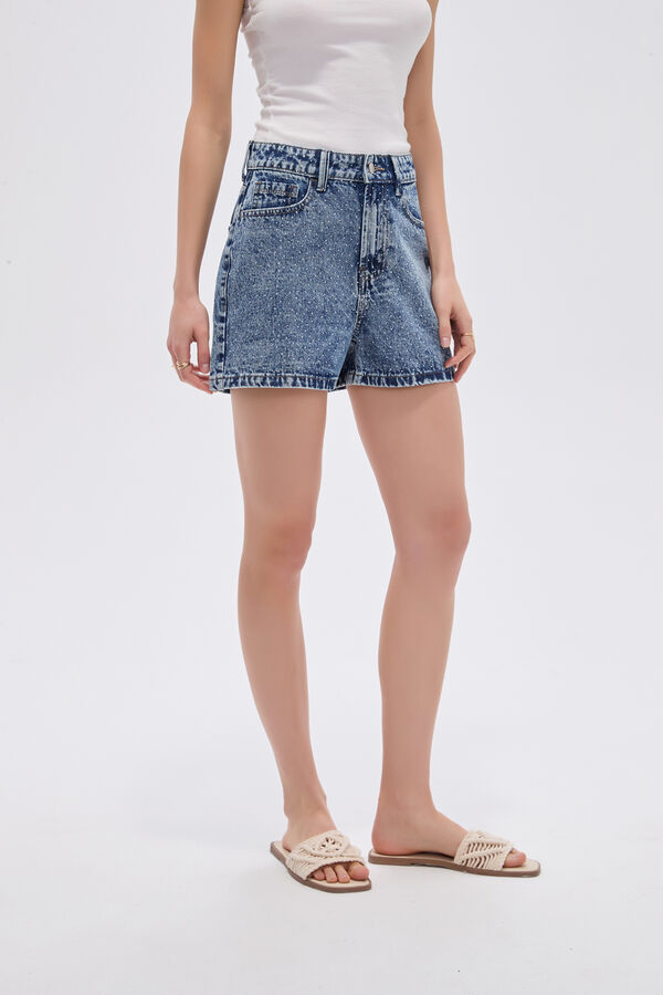 SHORT BALVIK 70809 AZUL GRISACEO image number null