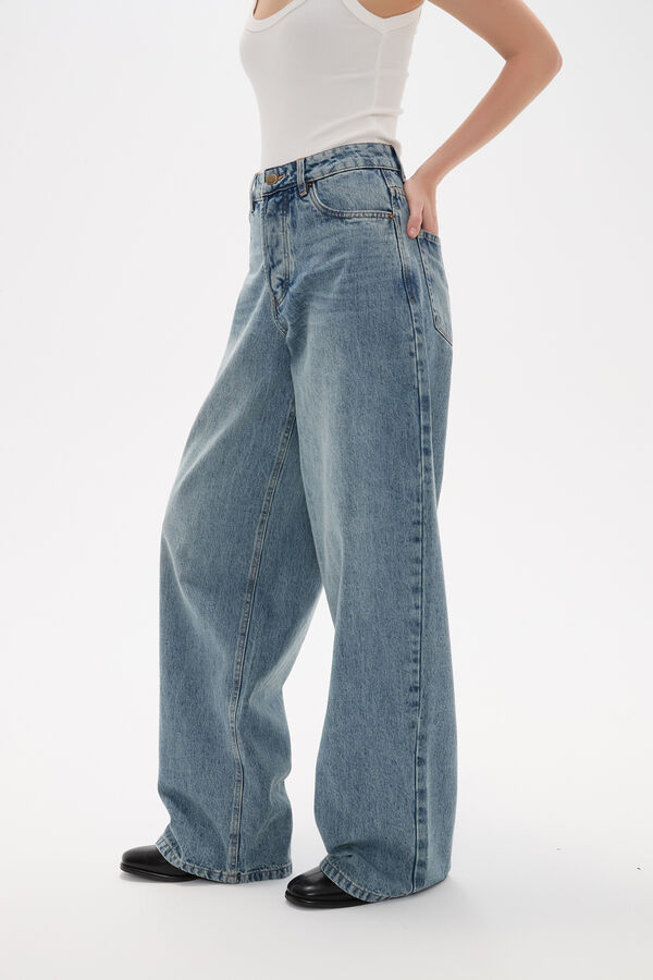 PANTALON OPALAN AZUL GRISACEO image number null