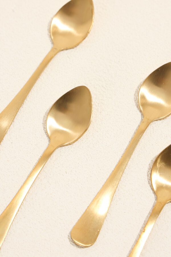 Cuchara para caf&eacute; Olivo Set 4 un. dorado COLOR UNICO image number null