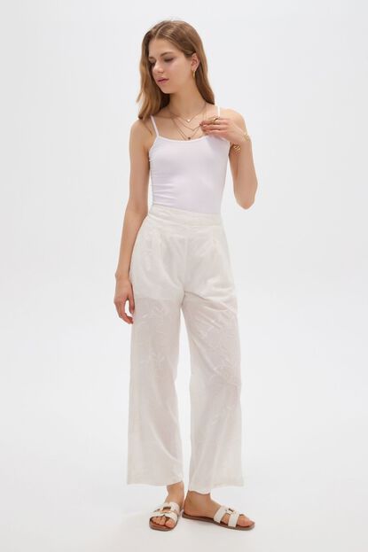 PANTALON GREON 70809 MARFIL  / OFF WHITE image number null