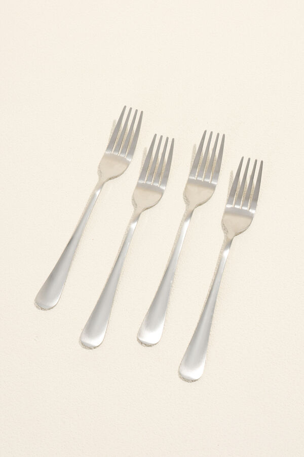 Tenedor Olivo Set 4 un. Plateado COLOR UNICO image number null