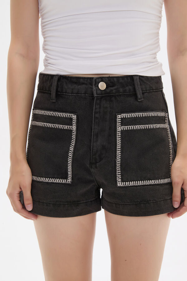 SHORT PAVIN GRIS OSCURO image number null