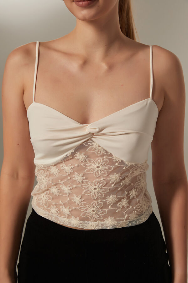 TOPS ATIAN MARFIL  / OFF WHITE image number null