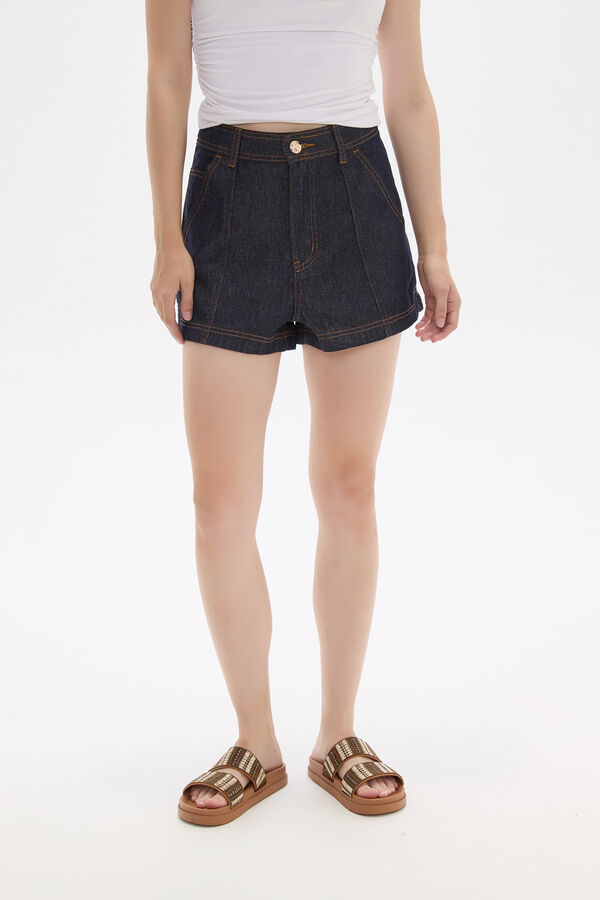 SHORT MIRNIA AZUL INDIGO image number null