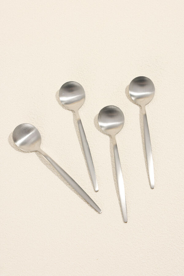 Cuchara de T&eacute; Fiordo, Set 4 un. Plateado COLOR UNICO image number null