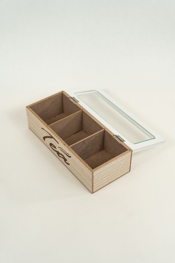 Caja para T&eacute; Tea, 3 separadores COLOR UNICO image number null