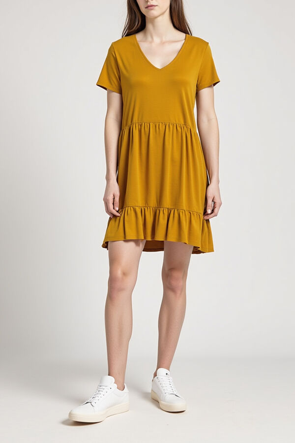 VESTIDO BOULEV MOSTAZA image number null