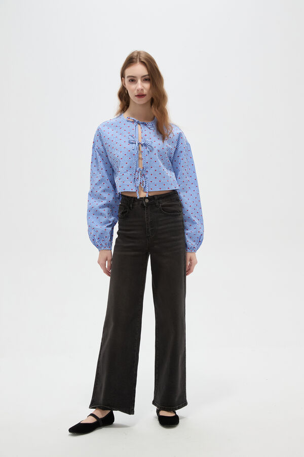 PANTALON RUBBIA GRIS OSCURO image number null