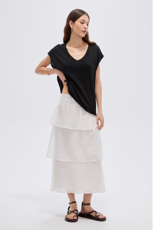 REMERA TIRALLE 70809 NEGRO image number null