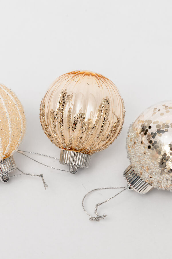 Colgante Esferas Trasl&uacute;cidas, 3un. COLOR UNICO image number null