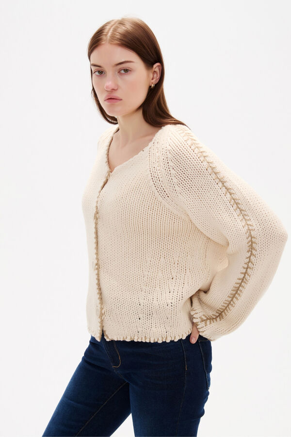 CARDIGAN GARENE CRUDO / NATURAL image number null