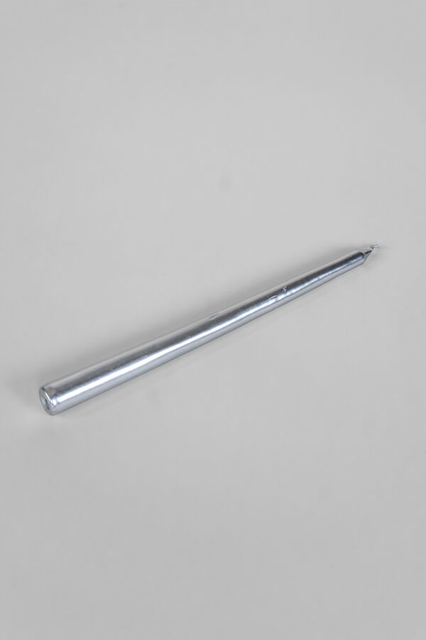 Vela Larga Pack 4pcs PLATEADO image number null