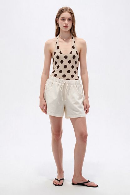 SHORT ALVIX 70809 MARFIL  / OFF WHITE image number null
