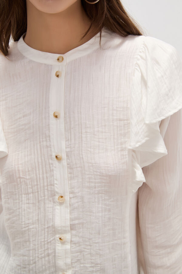 CAMISA WYLEN MARFIL  / OFF WHITE image number null