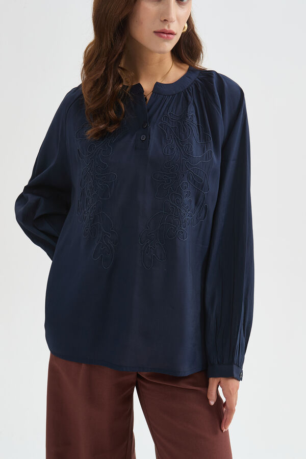 BLUSA XELMAR 70607 AZUL MARINO image number null