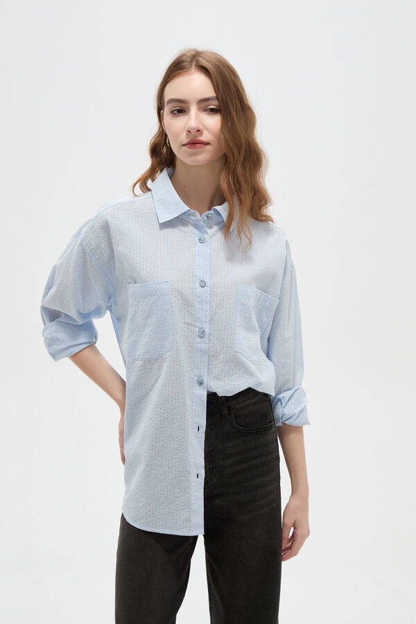 CAMISA ENIREA CELESTE CLARO image number null