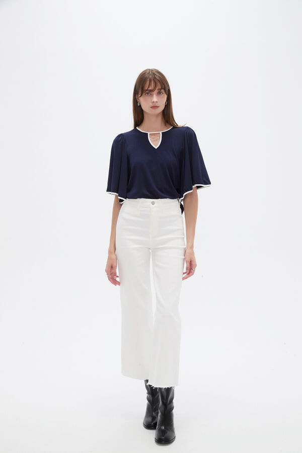 PANTALON SOHAN 70607 MARFIL  / OFF WHITE image number null