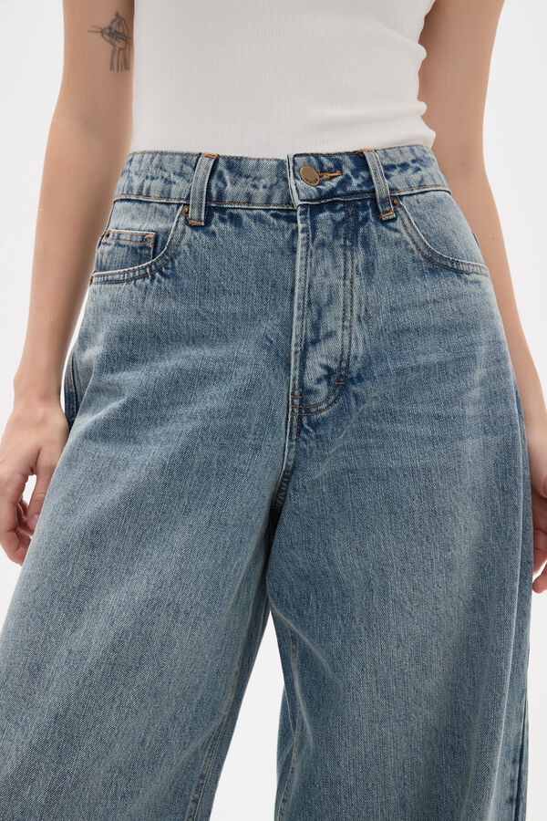 PANTALON OPALAN AZUL GRISACEO image number null