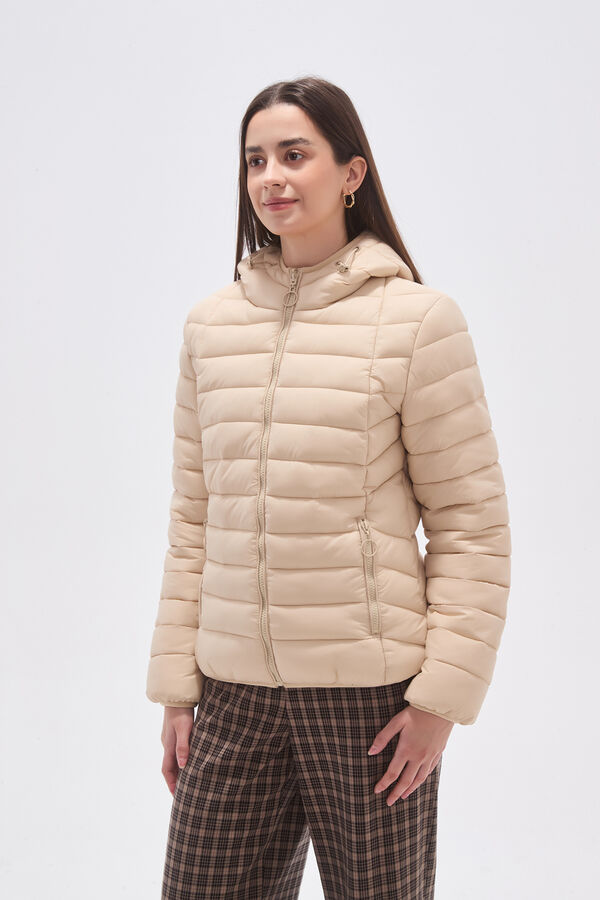 CAMPERA TALICADA BEIGE CLARO image number null