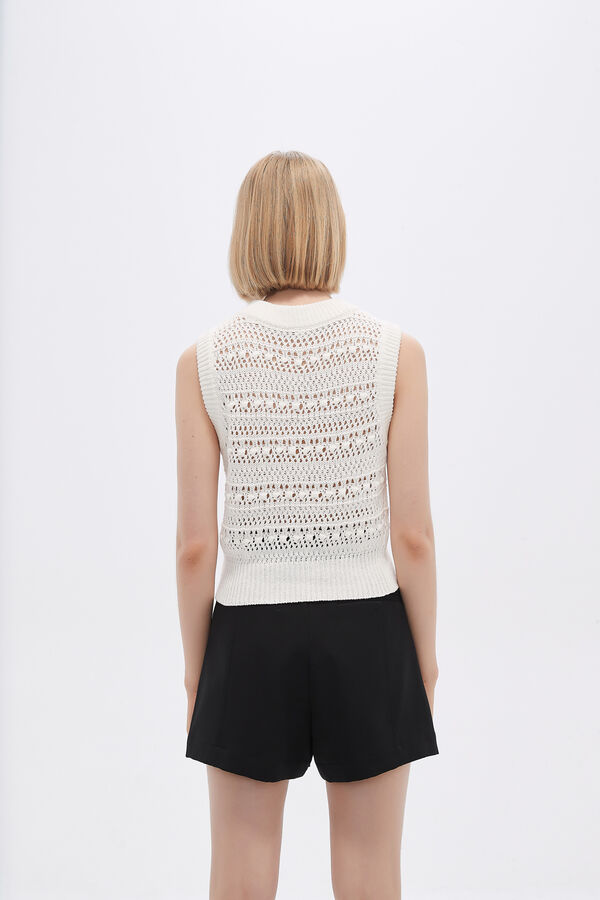 TOPS COULDE MARFIL  / OFF WHITE image number null