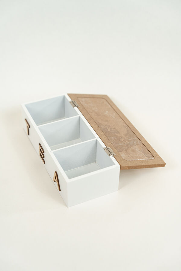 Caja para T&eacute; Leaves, 3 separadores COLOR UNICO image number null