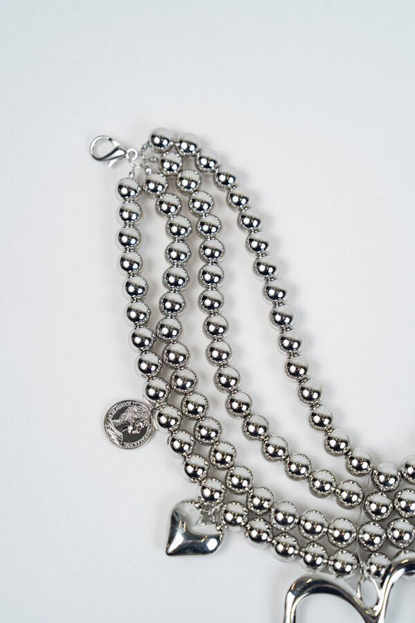 Collar Perlas PLATEADO image number null