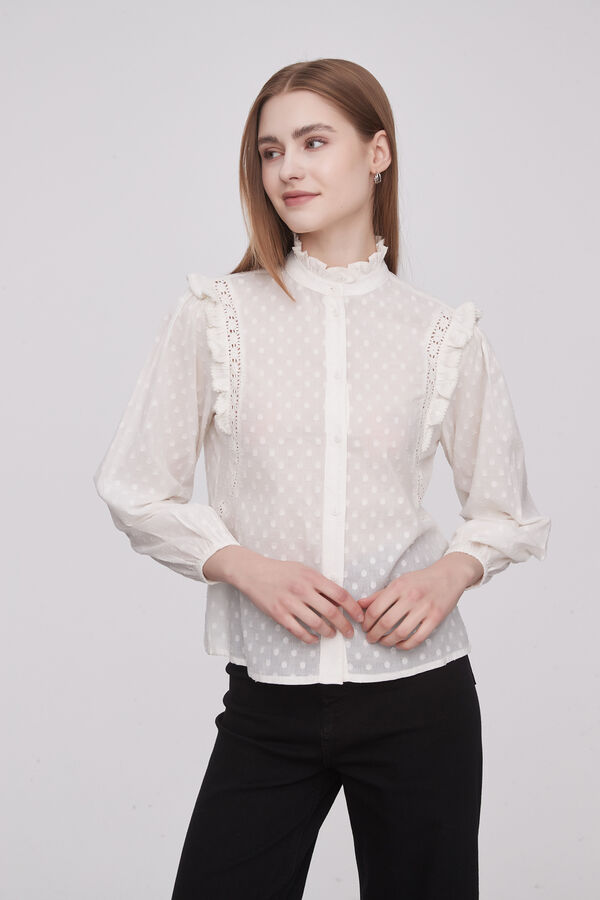 CAMISA DONTCA MARFIL  / OFF WHITE image number null