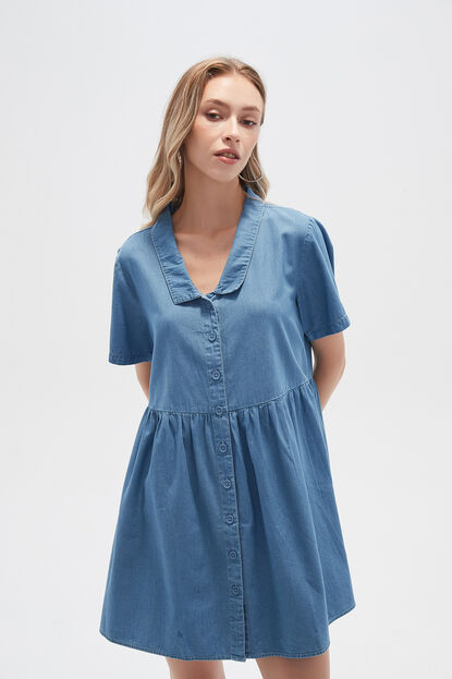 VESTIDO CRYPTO CELESTE image number null