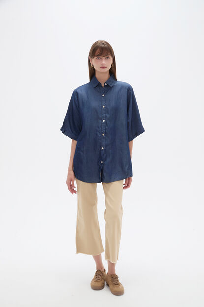 CAMISA PEZO 70607 AZUL INDIGO image number null