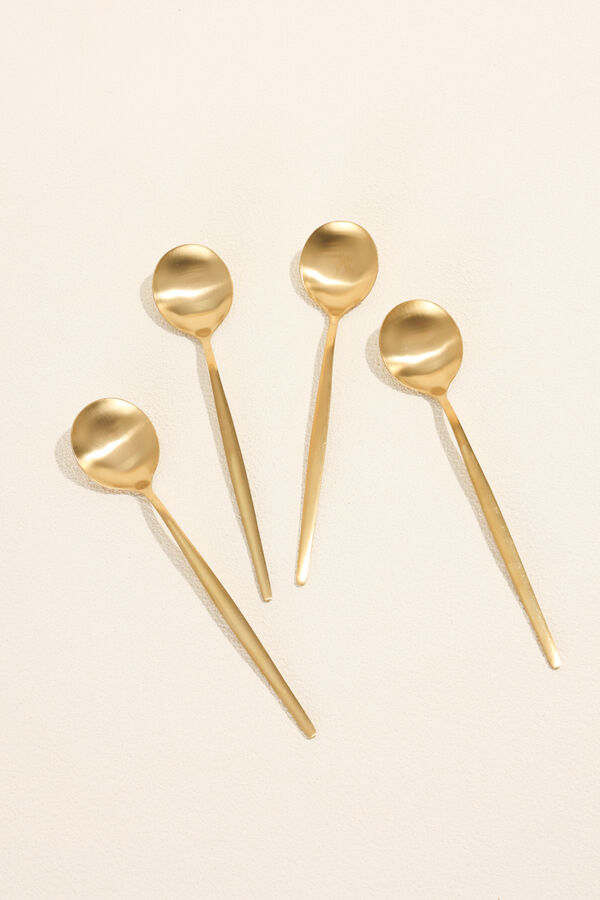 Cuchara Fiordo, Set 4 un. dorado COLOR UNICO image number null