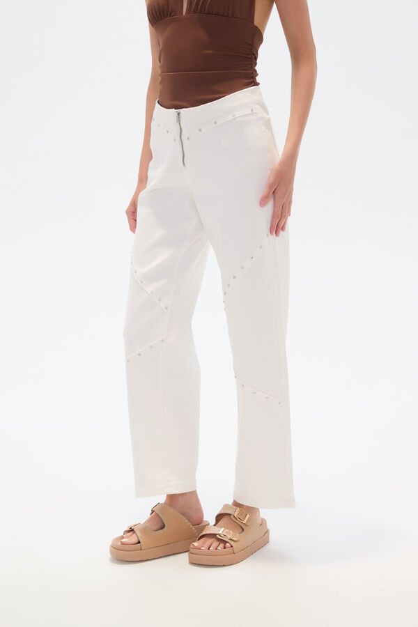 PANTALON BAICERE MARFIL  / OFF WHITE image number null