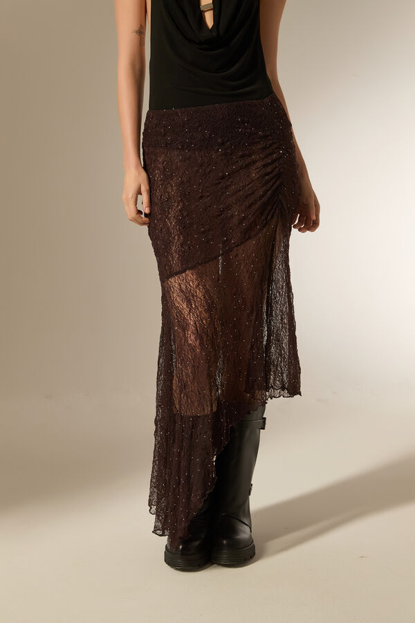FALDA TAIREL 70607 CHOCOLATE image number null