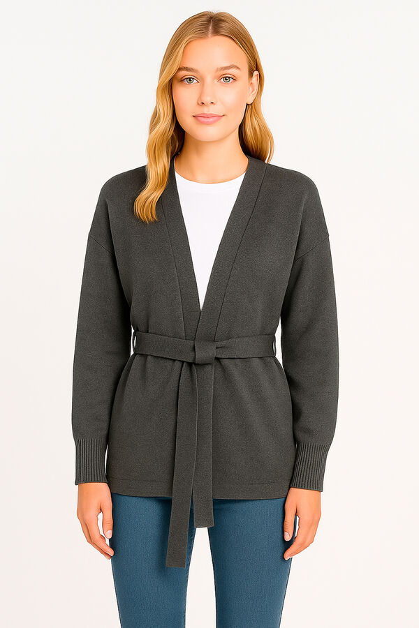 SACO OBOL GRIS MELANGE OSCURO image number null