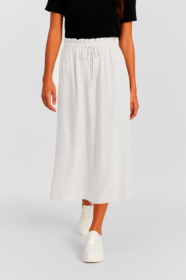 FALDA VELYA MARFIL  / OFF WHITE image number null