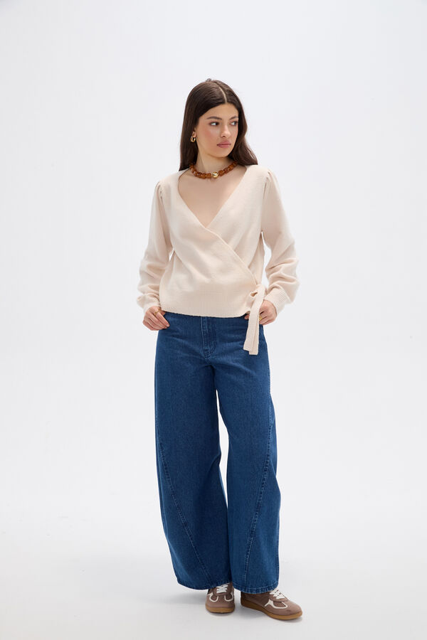 SWEATER XYRELIA BEIGE MELANGE image number null