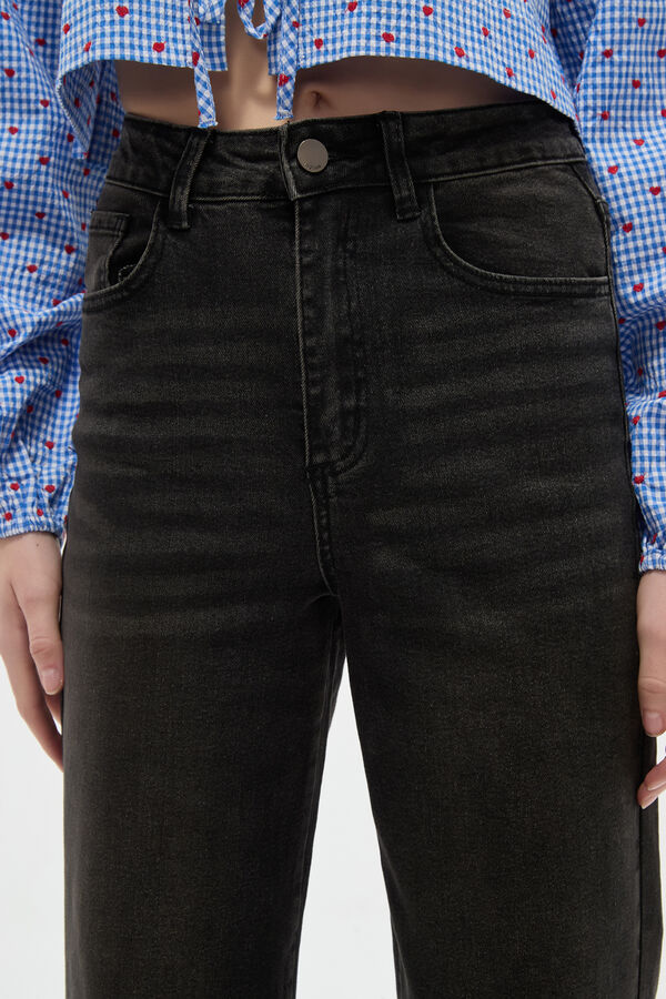 PANTALON RUBBIA GRIS OSCURO image number null